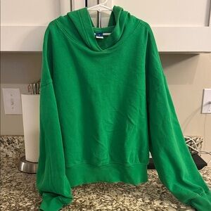 Old Navy Green Women's Crop-Style Hoodie